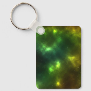 Abstract Cosmic Space Constellations Key Ring