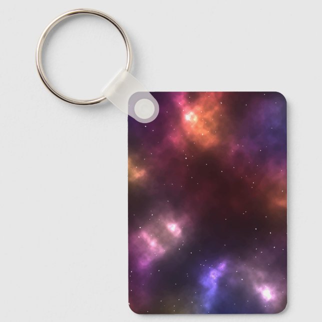 Abstract Cosmic Space Constellations  Key Ring (Front)