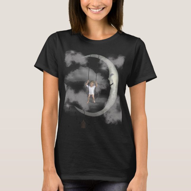 Abstract Cosmic Vortex Women's T-Shirt - Ethereal  (Front)