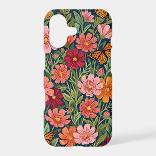 Abstract Cosmos Flowers Garden iPhone Cases