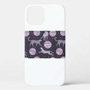 Abstract cosmos seamless pattern,galaxy background iPhone 12 case