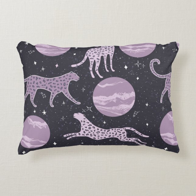 Abstract cosmos seamless pattern,galaxy background decorative cushion (Front)