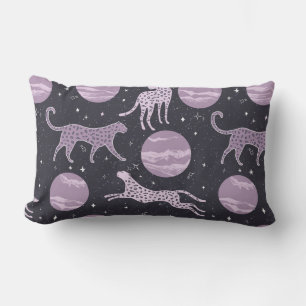 Abstract cosmos seamless pattern,galaxy background lumbar cushion