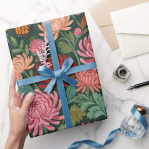 Abstract Cottagecore Butterflies Wrapping Paper