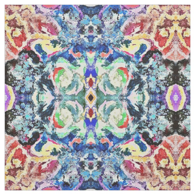 ABSTRACT COTTON FABRIC 1.1.1 BY THE YARD (Swatch)