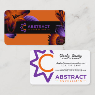 abstract counseling lightened up even more business card