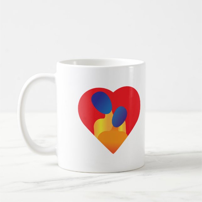 Abstract Couple Coffee Mug (Left)