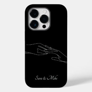 Abstract Couple Line Art , Boho Chic Case-Mate iPhone 14 Pro Case
