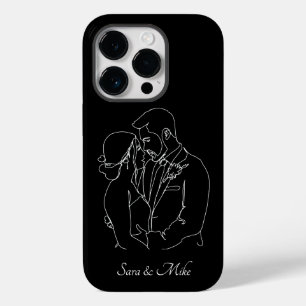 Abstract Couple Line Art , Boho Chic Case-Mate iPhone 14 Pro Case