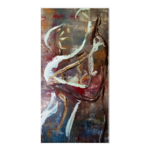 abstract couples embrace poster