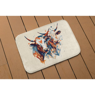 Abstract Cows, customisable Bath Mat