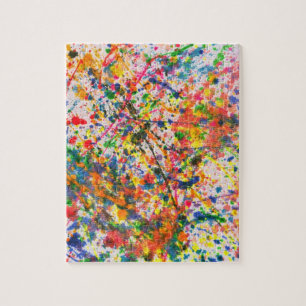 Abstract - Crayon - Mardi Gras Jigsaw Puzzle