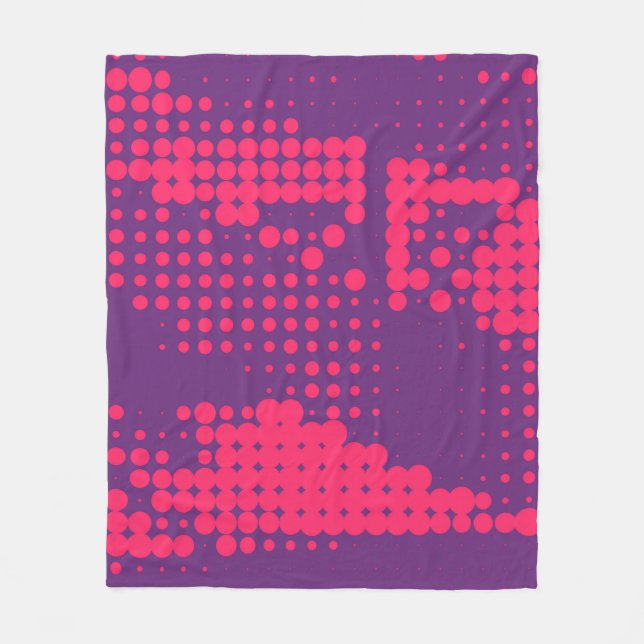 Abstract Creative concept comics pop art style bla Fleece Blanket (Front)
