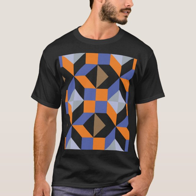 Abstract Creative Design Wallpaper T-Shirt (Front)