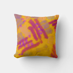 Abstract creative drawing. Autumn Colour backgroun Cushion