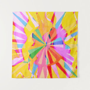 Abstract creative drawing, colourful background. tapestry