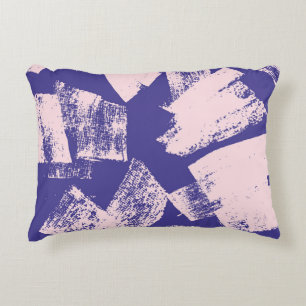 Abstract creative seamless pattern with brush stro decorative cushion