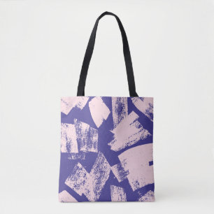 Abstract creative seamless pattern with brush stro tote bag
