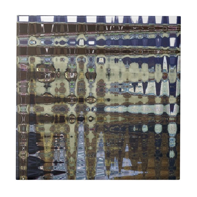 ABSTRACT CROCODILE  SKIN 10 CERAMIC TILE (Front)