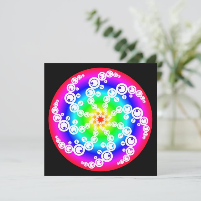 Abstract Crop Circle  Card (Standing Front)