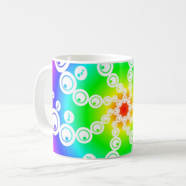 Abstract Crop Circle Coffee Mug (Front Left)