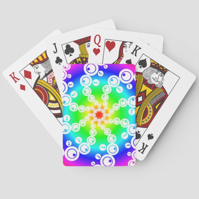Abstract Crop Circle Playing Cards (Back)