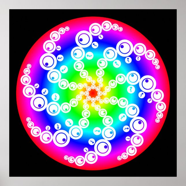 Abstract Crop Circle Poster (Front)