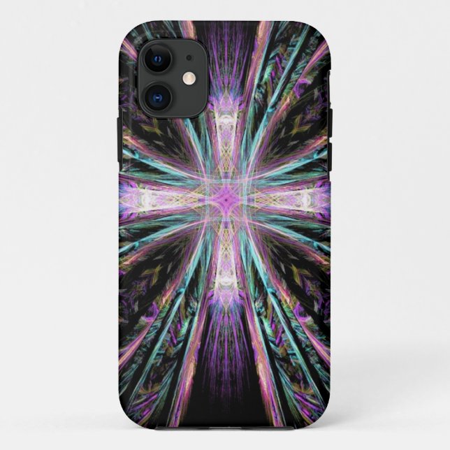 Abstract cross art iPhone cover (Back)