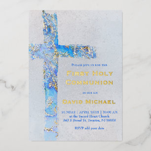 abstract cross First Holy Communion