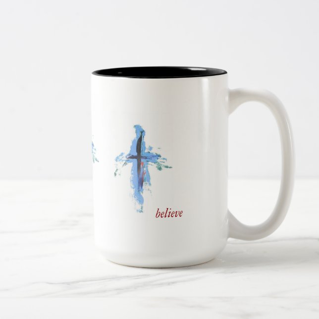 Abstract cross on 15 oz Mug (Right)