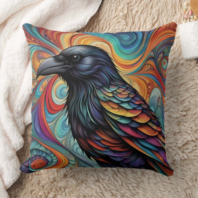 ABSTRACT CROW CUSHION (Blanket)