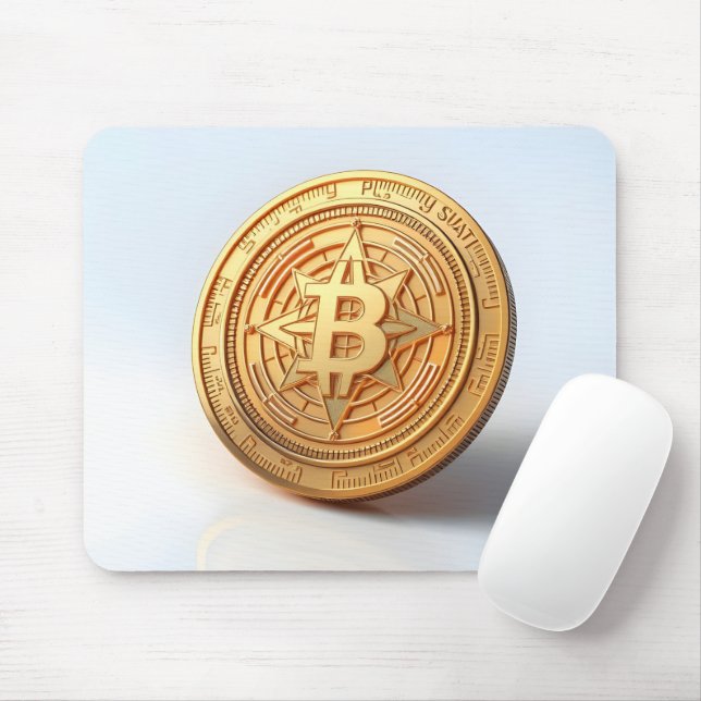 Abstract Crypto Token Mouse Pad (With Mouse)