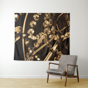 Abstract Crystal Chandelier  Tapestry