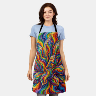 Abstract Crystal Rainbow Cluster Apron