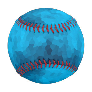 Abstract Crystallised Blue Background Baseball