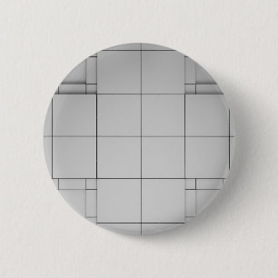 Abstract Cubes 6 Cm Round Badge