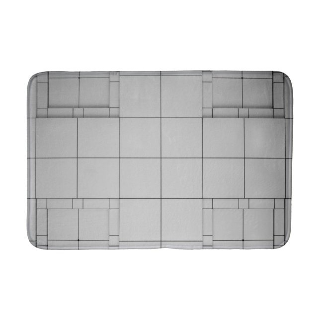 Abstract Cubes Bath Mat (Front)