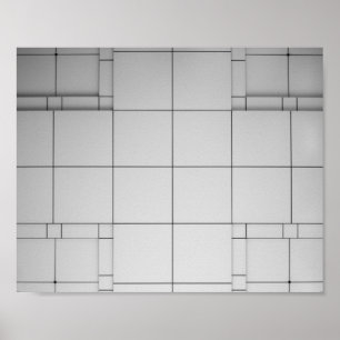 Abstract Cubes Poster