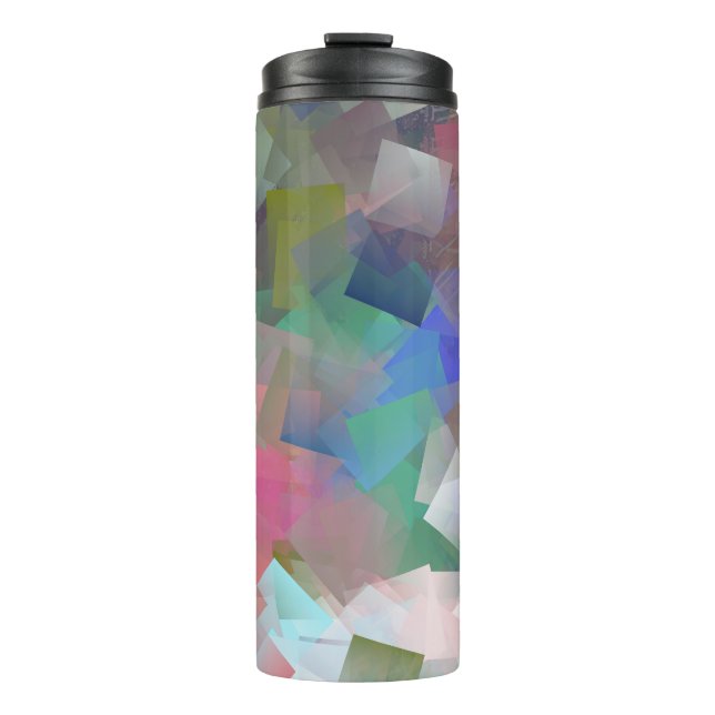 Abstract Cubes Thermal Tumbler (Front)