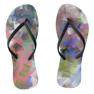 Abstract Cubes Thongs