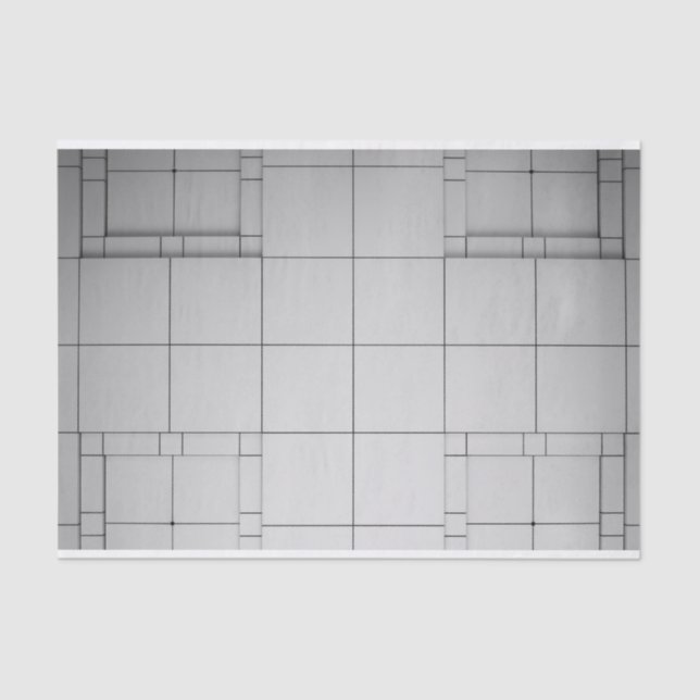 Abstract Cubes Tissue Paper (Front)