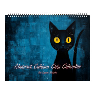 Abstract Cubism Cats Calendar