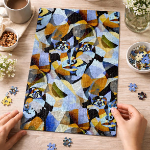 Abstract Cubism Figurative Geometric Shapes  Jigsaw Puzzle