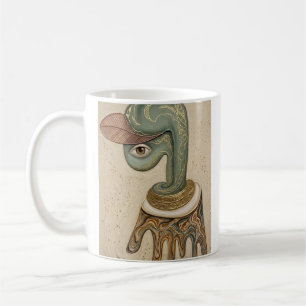 Abstract Cubist Surreal Art Spiral Notebook Coffee Mug