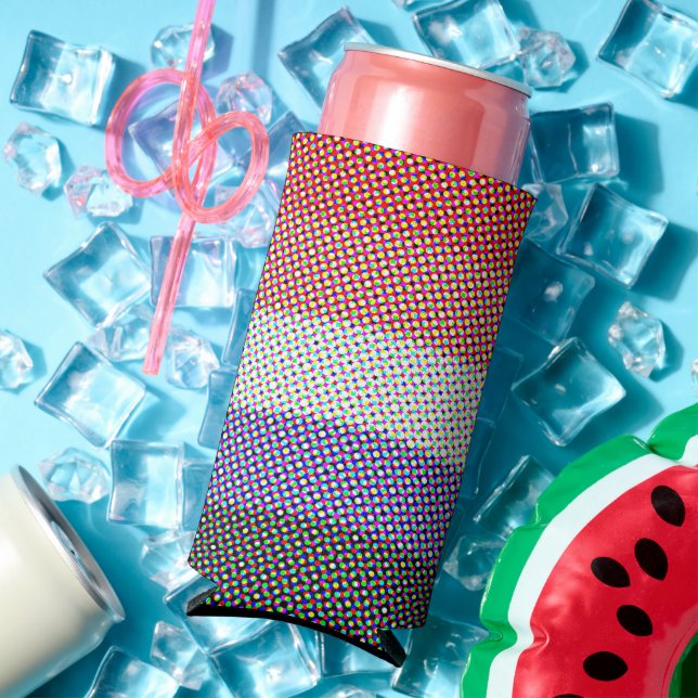 Abstract Cupioromantic Pride Flag   Seltzer Can Cooler (In Situ Summer)