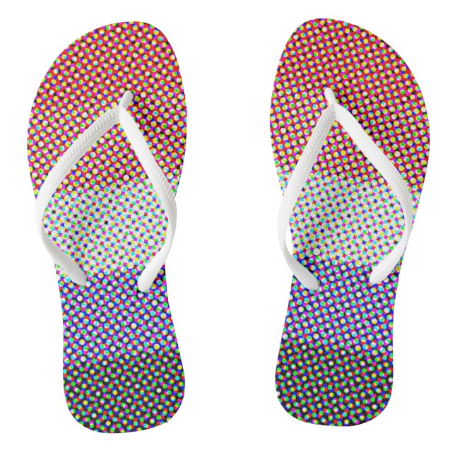 Abstract Cupioromantic Pride Flag   Thongs (Footbed)