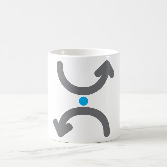 Abstract Curved Arrows Exchange Symbolic Flow Coffee Mug (Creator Uploaded)