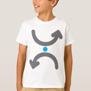 Abstract Curved Arrows Exchange Symbolic Flow T-Shirt