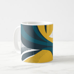 Abstract Curved Flow Design Coffee Mug