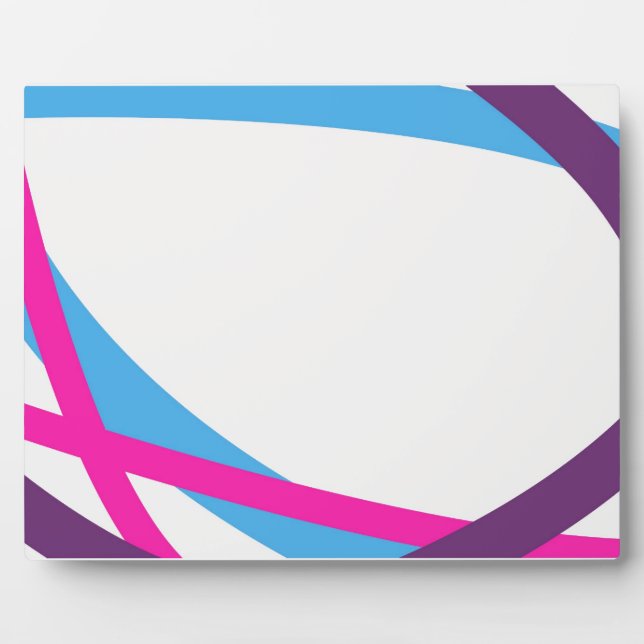 Abstract Curved Lines Pattern Plaque (Front)